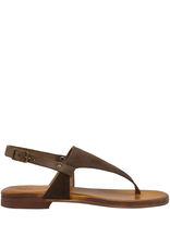 Nuova Nuova N2I Brown Suede Thong Sling Sandal 5056