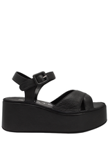 Strategia Strategia EI59F  Black Buckled Platform Sandal 5853