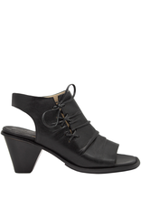 MLO Ixos IS72M Black Lace Sling Open Toe Sandal 6074