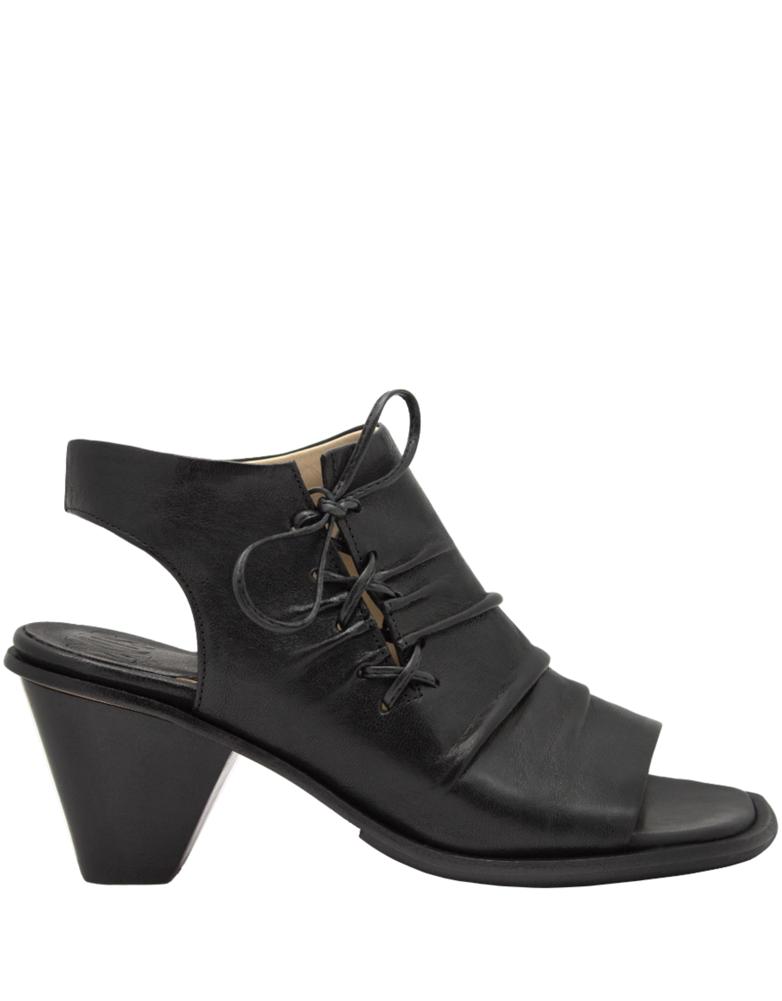 MLO Ixos IS72M Black Lace Sling Open Toe Sandal 6074