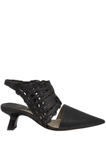 Ixos Ixos IS72R Black Sling Pump With Lace 9083