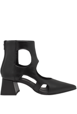 OtherWoman OW1G Black Cut Out Ankle Boot 1051