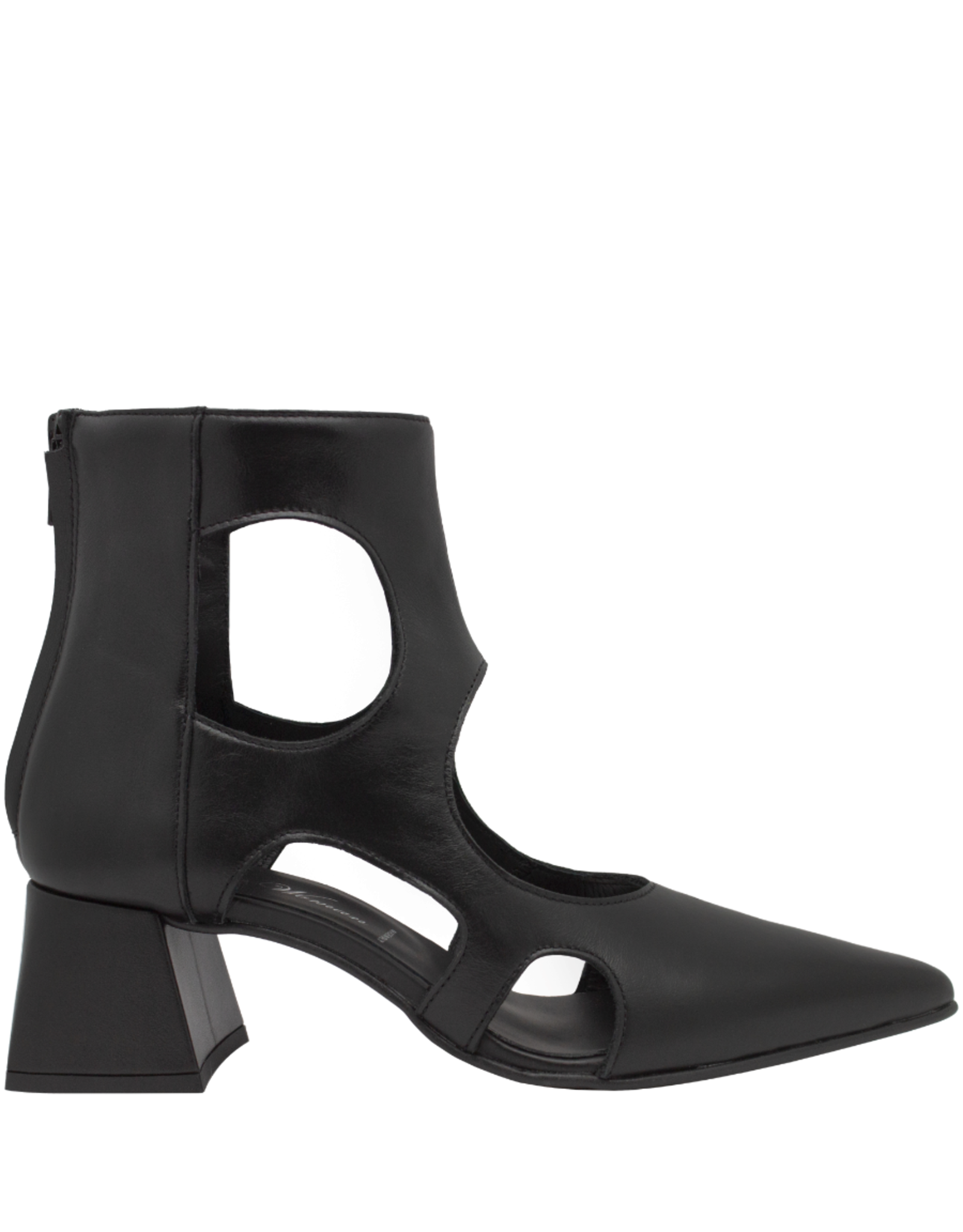OtherWoman OW1G Black Cut Out Ankle Boot 1051