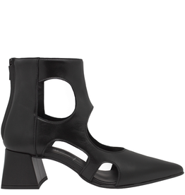 OtherWoman OW1G Black Cut Out Ankle Boot 1051