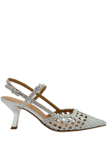 Chantal Chantal Ch1E Metal Woven Point Toe Sling 2552