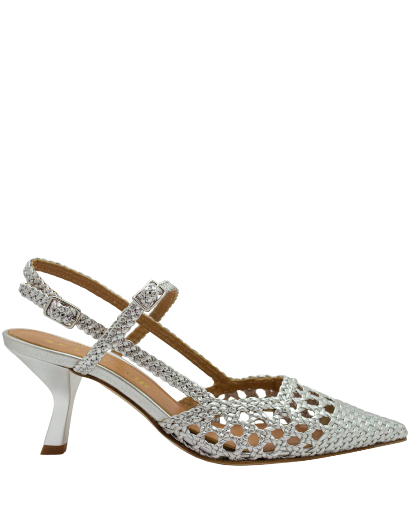 Chantal Chantal Ch1E Metal Woven Point Toe Sling 2552