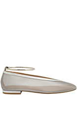 Chantal Chantal Ch1J Silver Flat Mesh Ballerina With Bracelet 2572