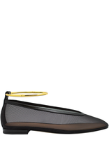 Chantal Chantal Ch1I Black Flat Mesh Ballerina With Bracelet 2572