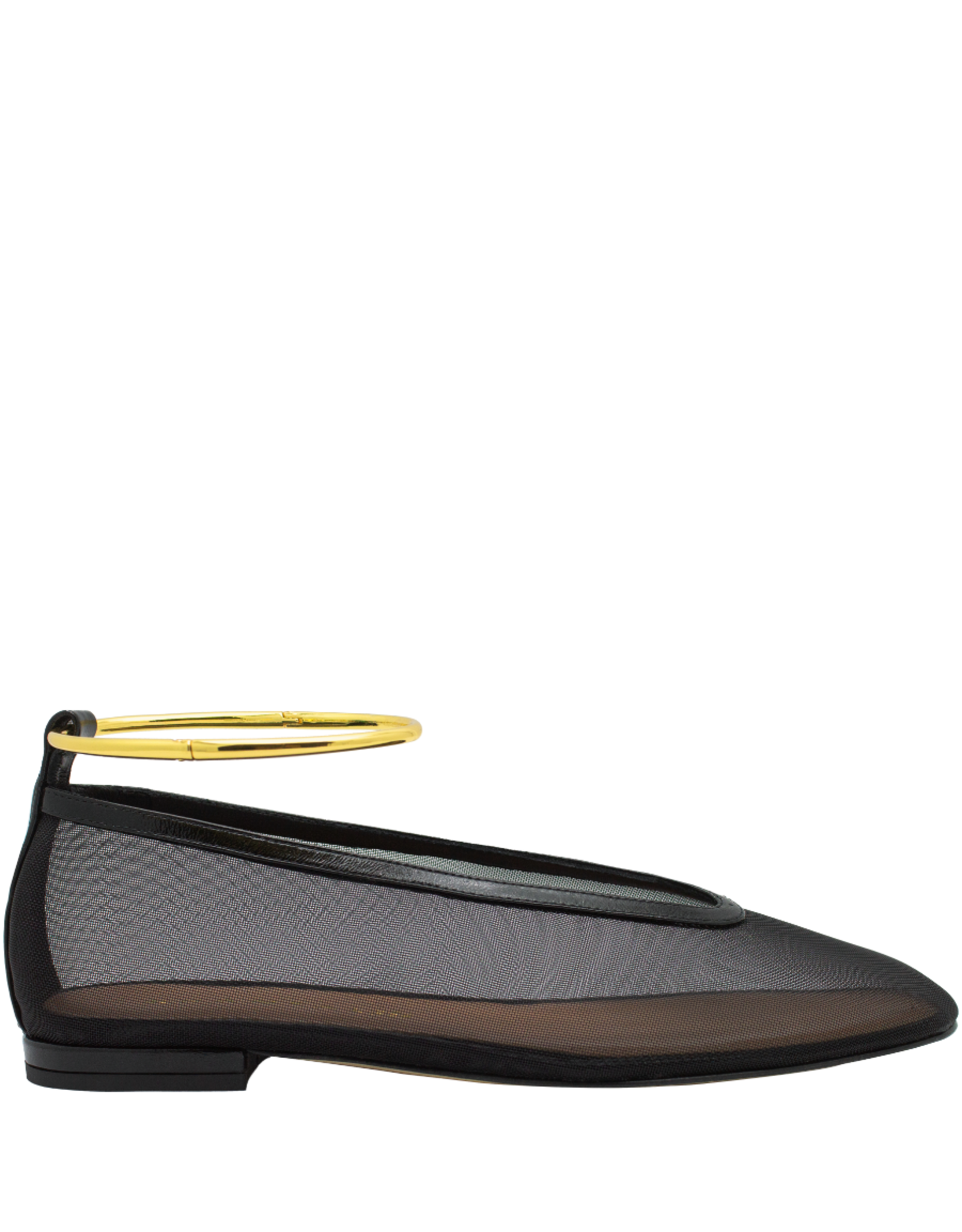 Chantal Chantal Ch1I Black Flat Mesh Ballerina With Bracelet 2572
