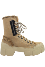 VicMatie VM81A Beige Canvas Lace-Up 3006
