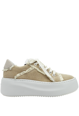 VicMatie VM81H Sand Lace-Up Sneaker With Fray 3052