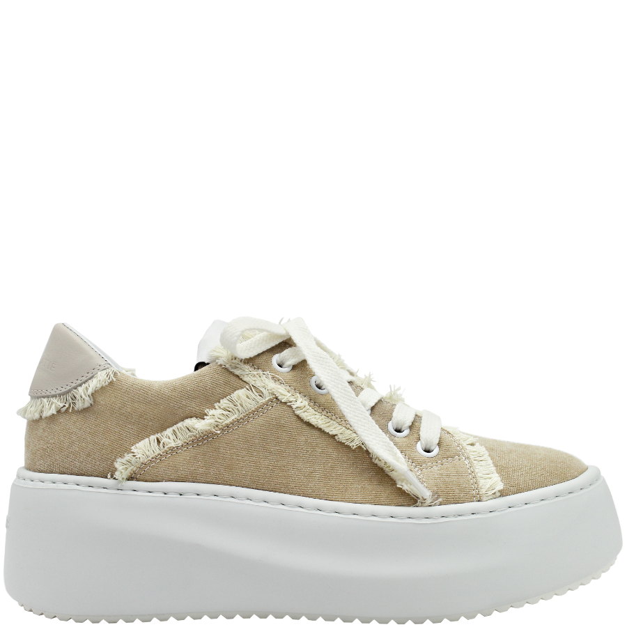 VicMatie VM81H Sand Lace-Up Sneaker With Fray 3052 - Head