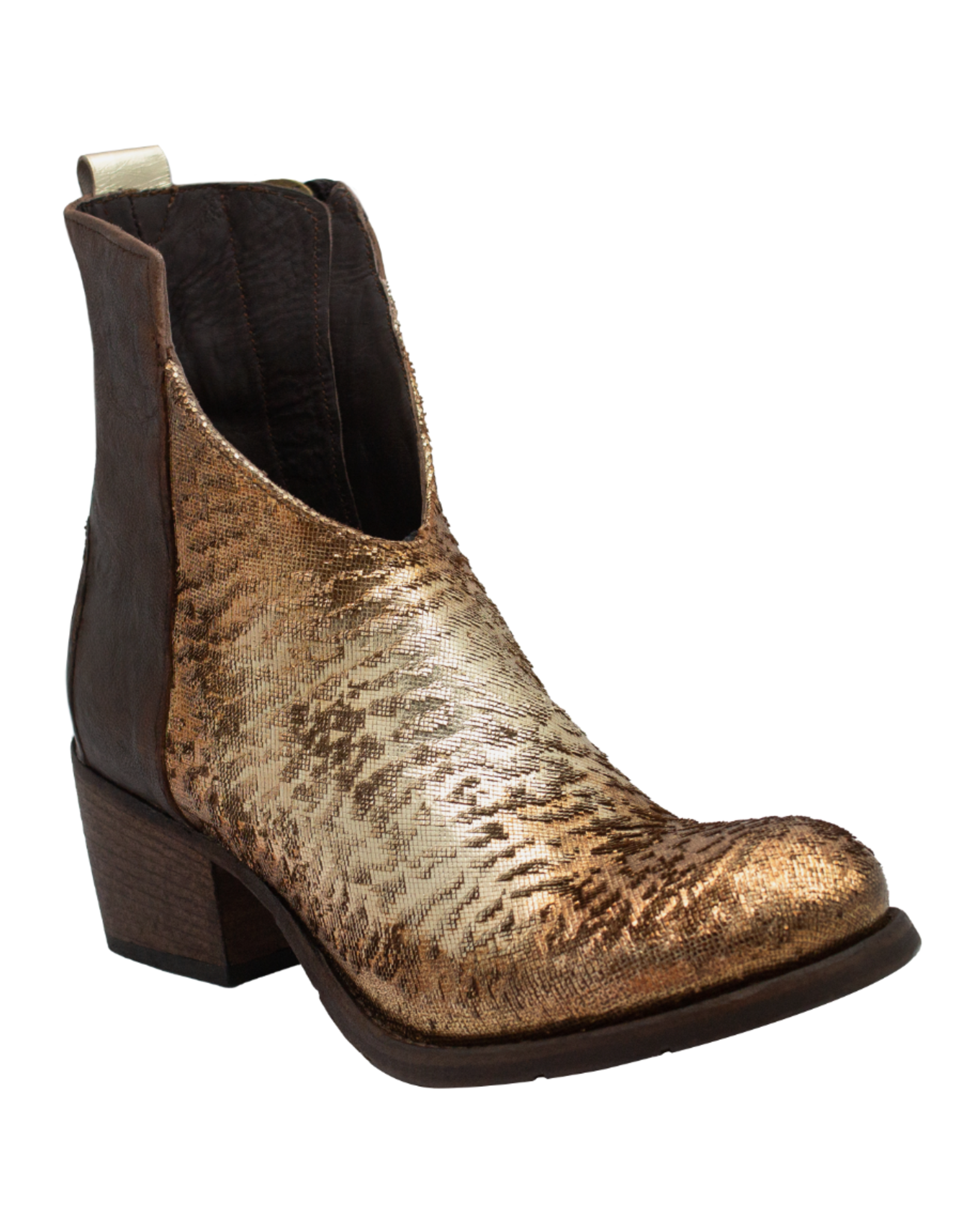 LeRuemarcel LeRuemarcel LR1Z Gold/Brown Western Boot 3111