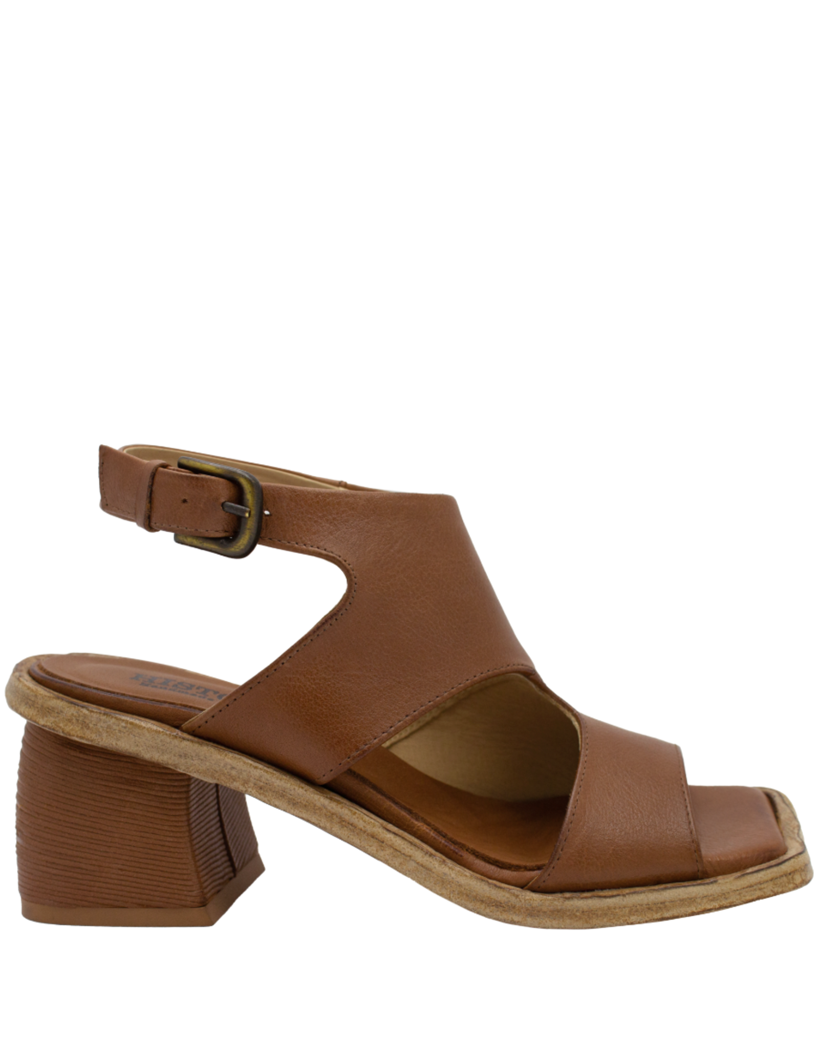History541 History HF2Y Camel Block Heel Sling Sandal 3141