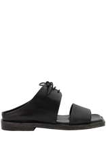 History541 History HF3C Black Lace-Up Mule 3217