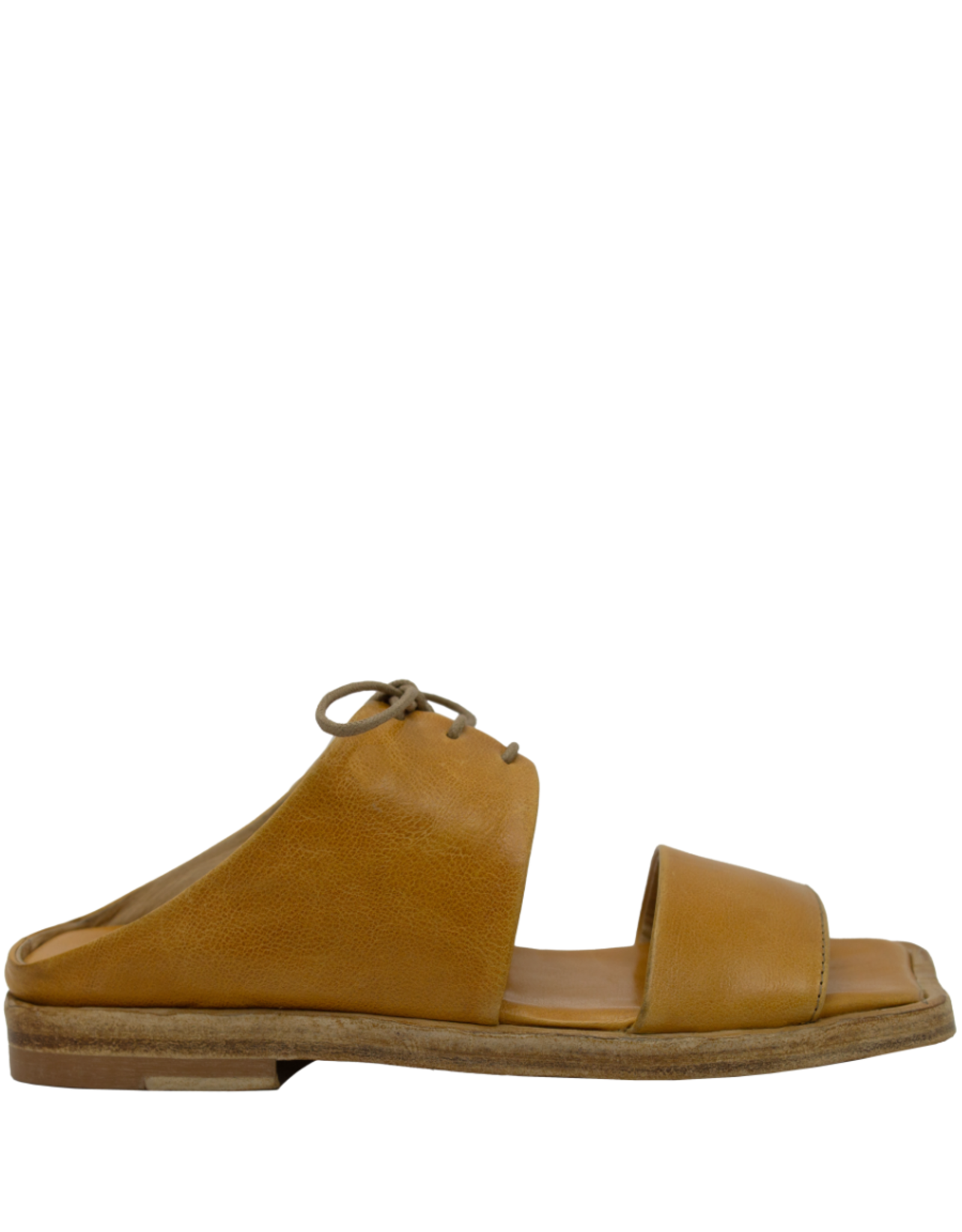 History541 History HF3D Yellow Lace-Up Mule 3217