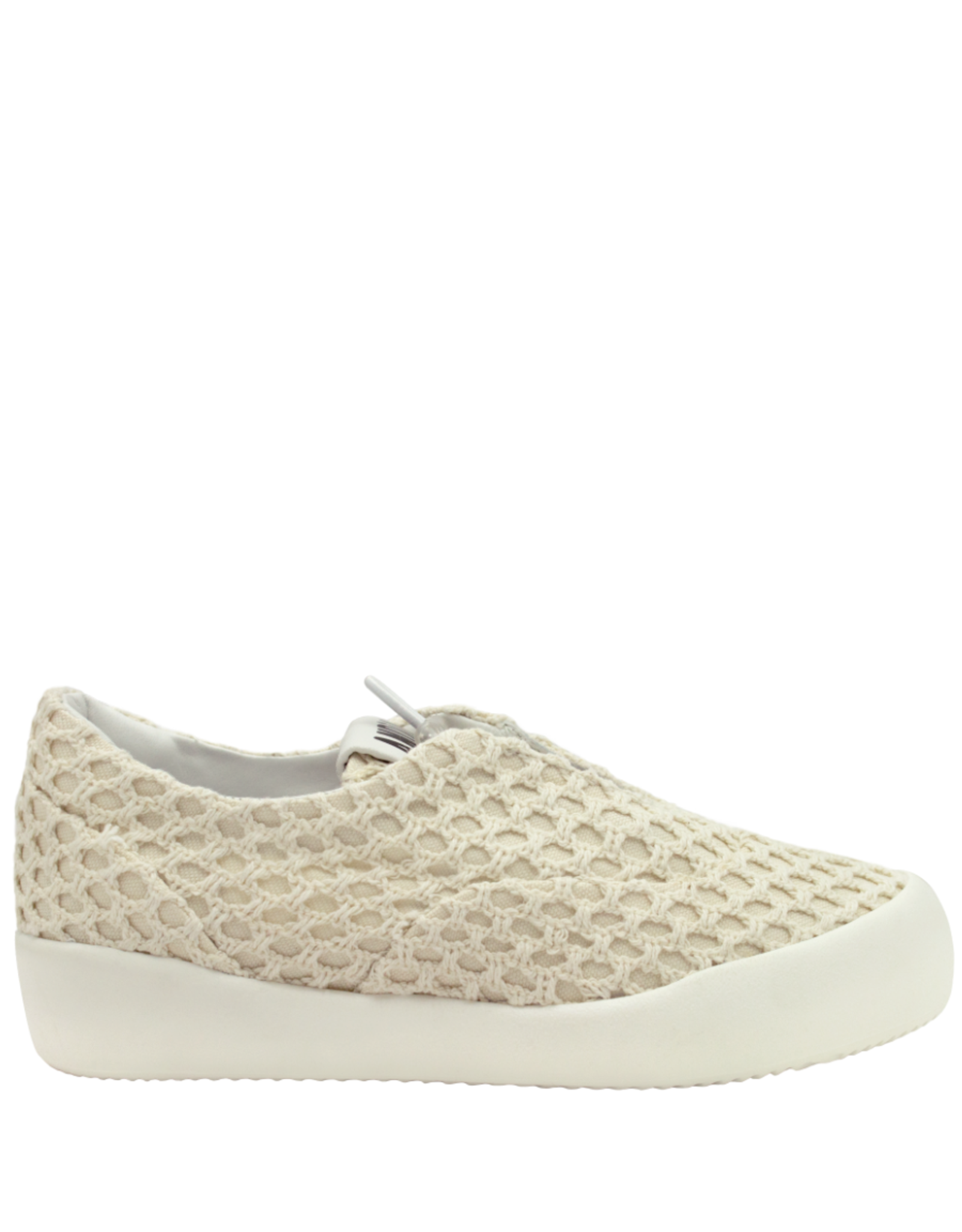 AndiaFora AdiaFora A1E Cream Crochet Flat Slip On Sneakers 1006