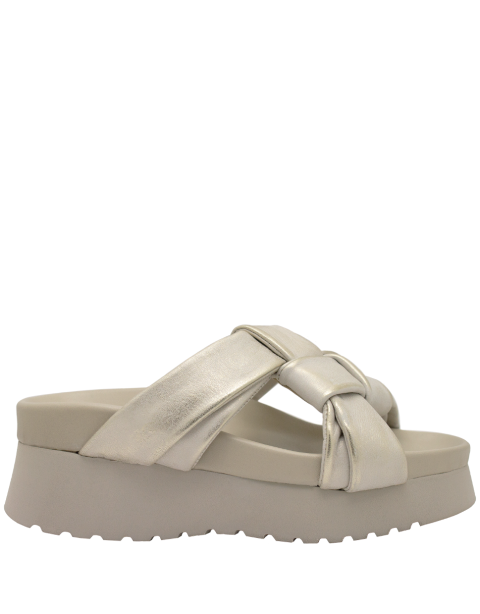 PatriziaBonfanti P1L Gold Woven Platform Mule 1001