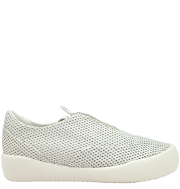 AndiaFora AndiaFora A1F White Laser Slip On Sneaker 1007