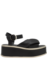 PatriziaBonfanti P1P Black Buckled Platform 1004