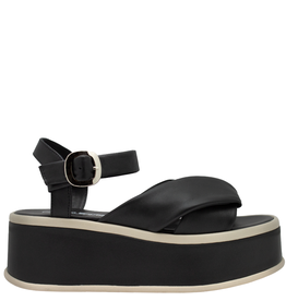 PatriziaBonfanti P1P Black Buckled Platform 1004