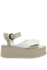 PatriziaBonfanti PatriziaBonfanti P1Q Cream Buckled Platform 1004