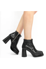 Halmanera Halmanera H46C Black Platform Side Zipper Boot 3027