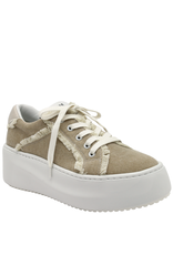 VicMatie VM81H Sand Lace-Up Sneaker With Fray 3052