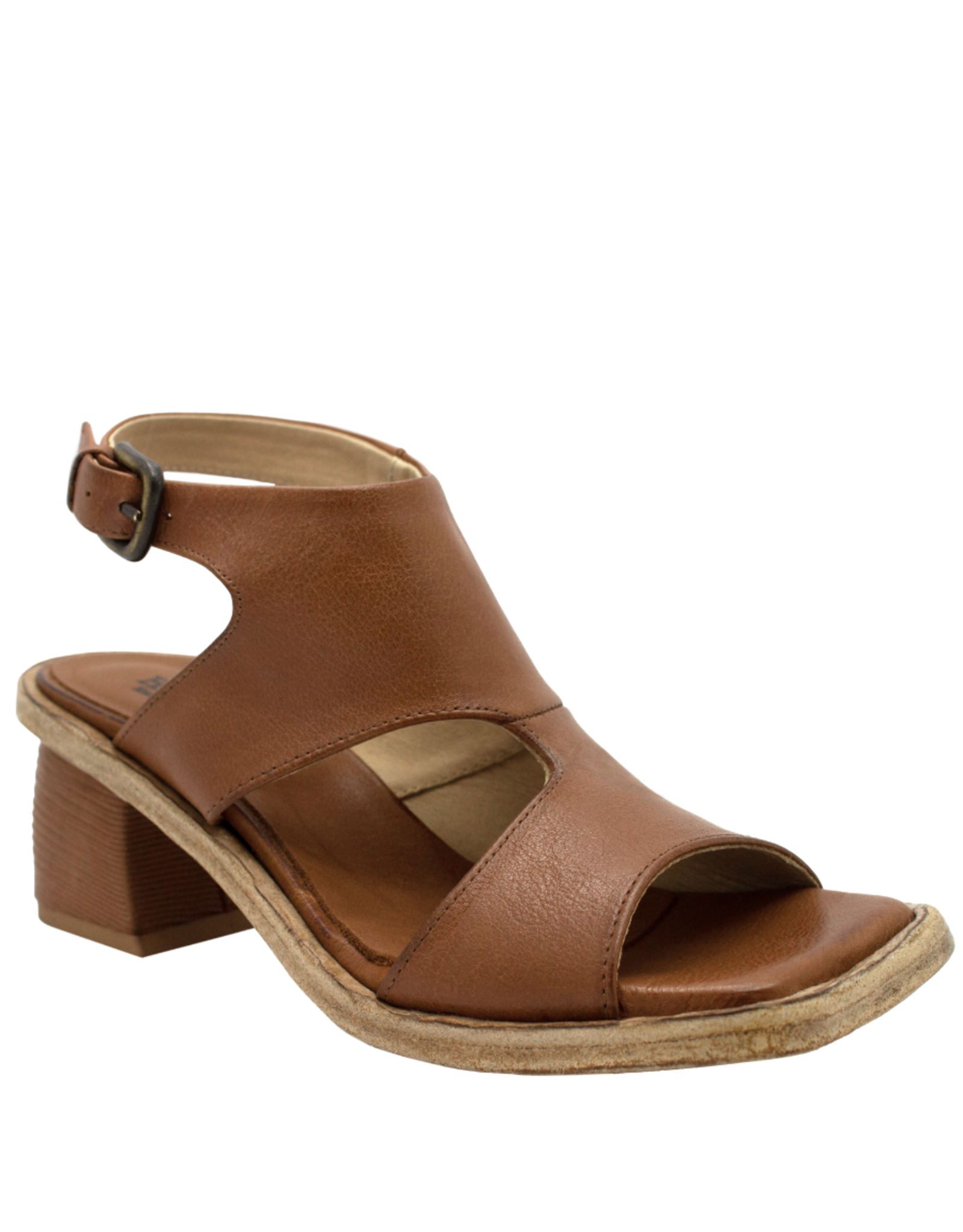 History541 History HF2Y Camel Block Heel Sling Sandal 3141