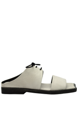 History541 History HF3E Off White Lace-Up Mule 3217