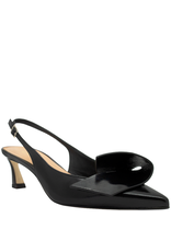 Chantal Chantal Ch1G Black Glaze Point Sling W/Ornament 2554