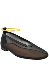 Chantal Chantal Ch1I Black Flat Mesh Ballerina With Bracelet 2572