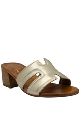 Nuova Nuova N1Y Gold Mule With Block Heel 5051