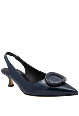 MaraBini MaraBini M12O Blue Point Toe Kitten Heel Sling 1022