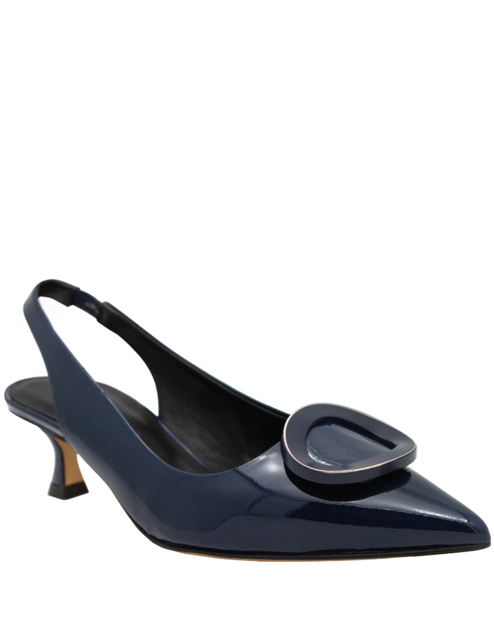 MaraBini MaraBini M12O Blue Point Toe Kitten Heel Sling 1022