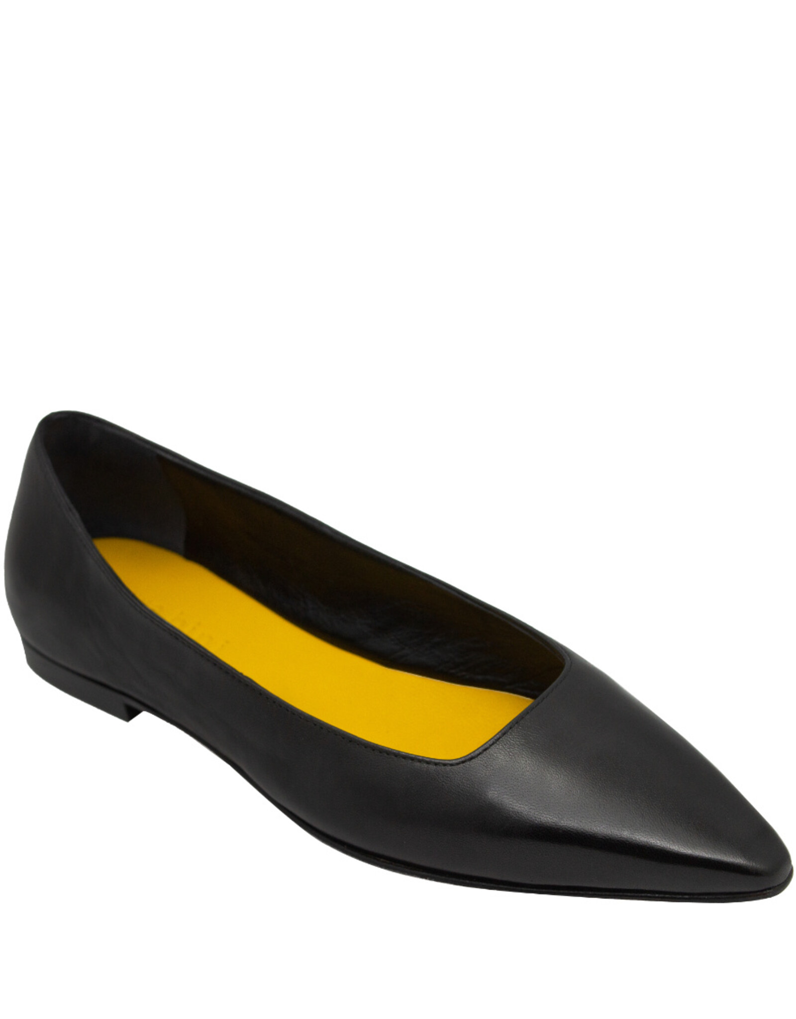MaraBini MaraBini M12P Black Calf Ballerina Flat 1023