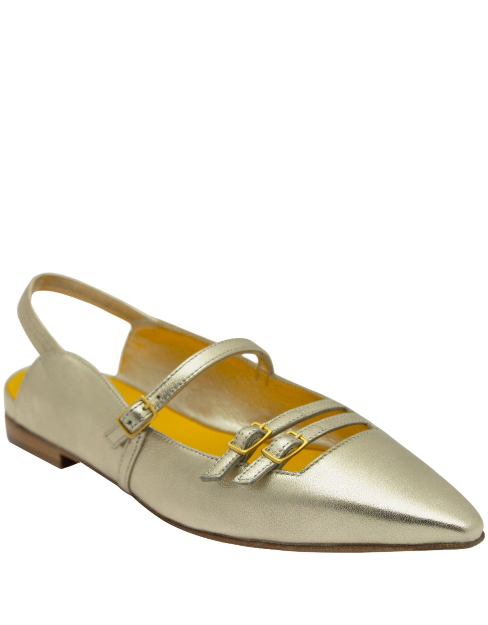 MaraBini MaraBini M12Q Gold Buckled Mary Jane Sling 1024