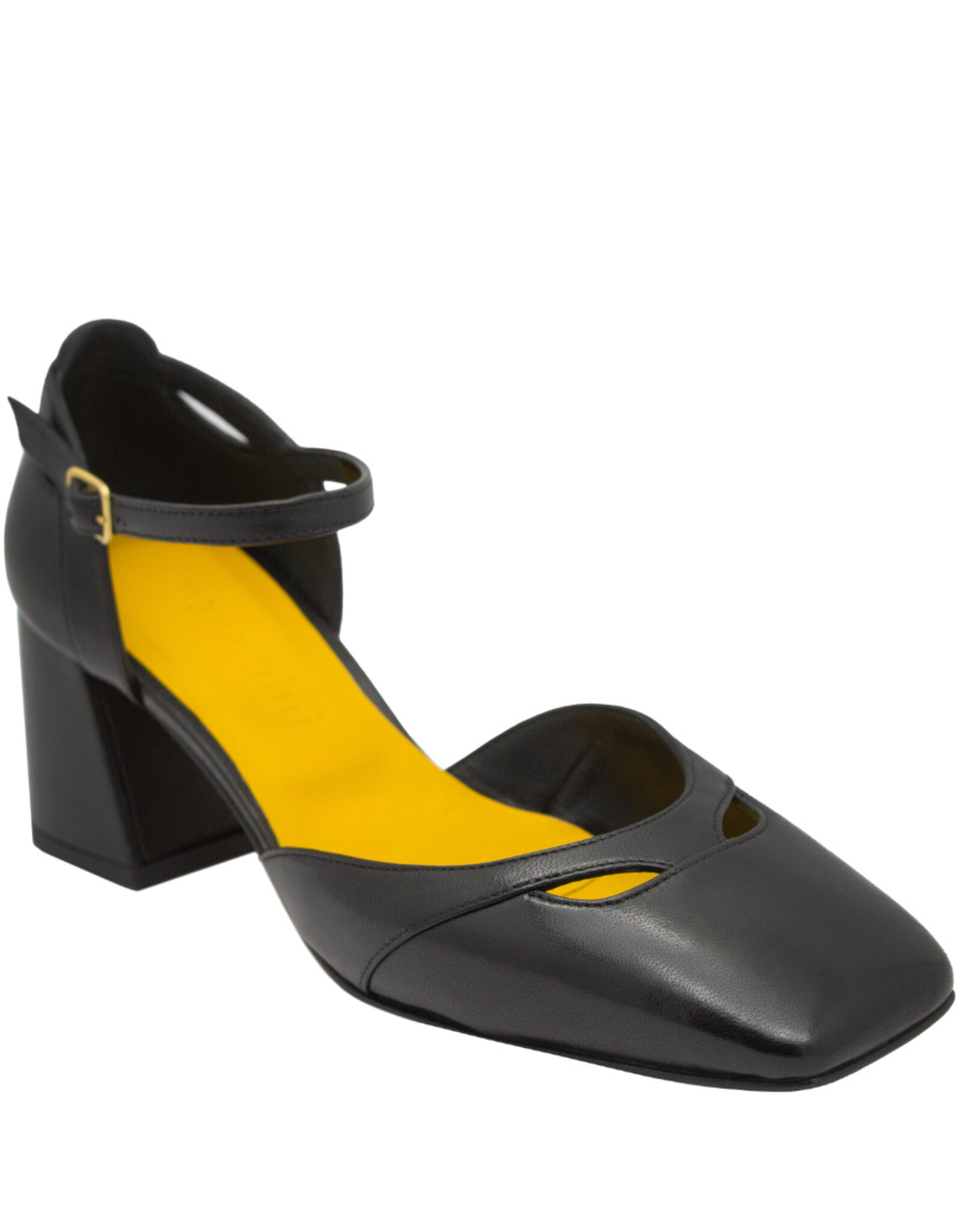 MaraBini MaraBini M12U Black Mary Jane Square Toe 1027
