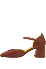 MaraBini MaraBini M12V Wood Mary Jane Square Toe 1027
