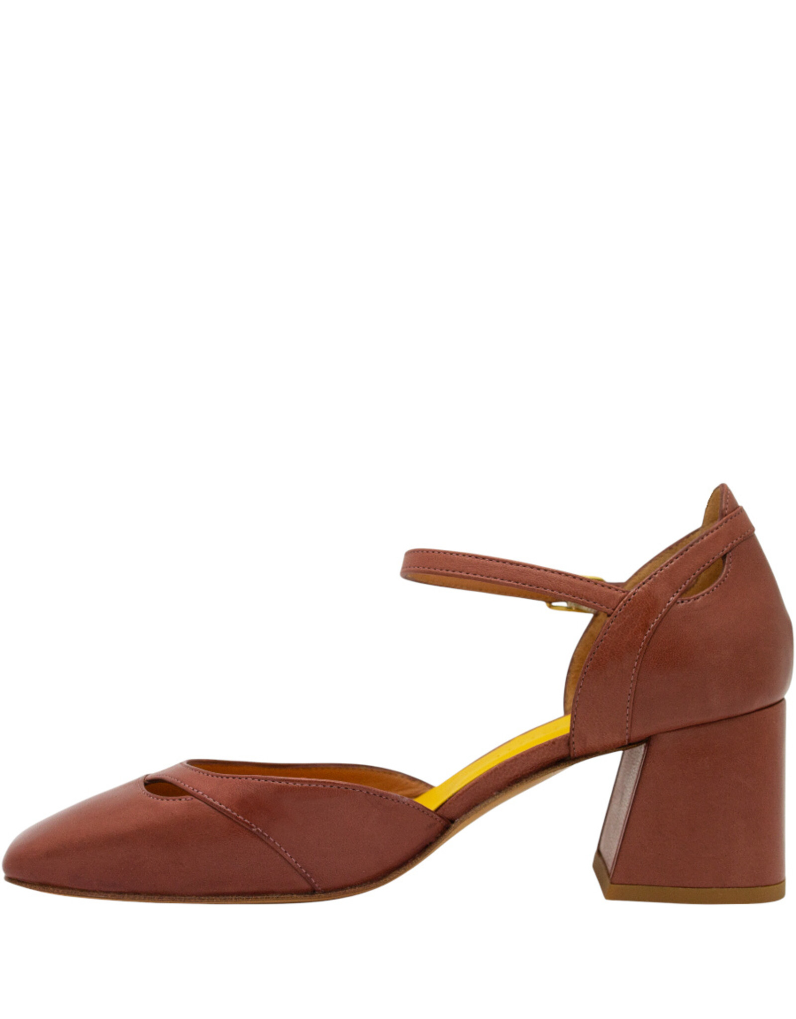 MaraBini MaraBini M12V Wood Mary Jane Square Toe 1027
