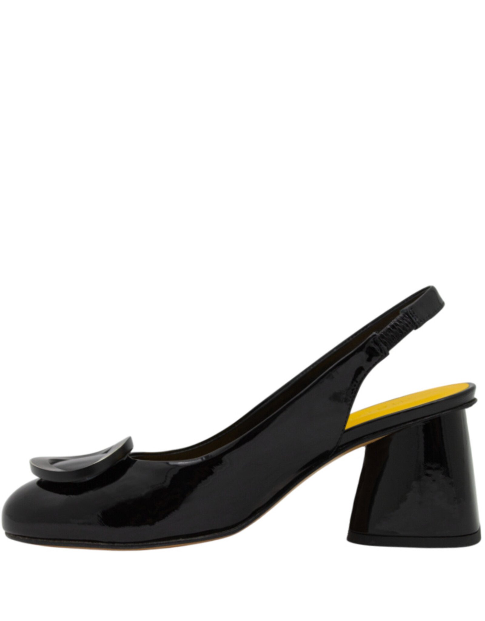 MaraBini MaraBini M13 Black Sling Pump With Buckle Detail 1029