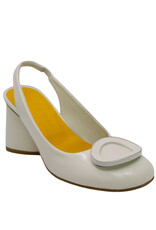 MaraBini MaraBini M12Z Latte Sling Pump With Buckle Detail 1029