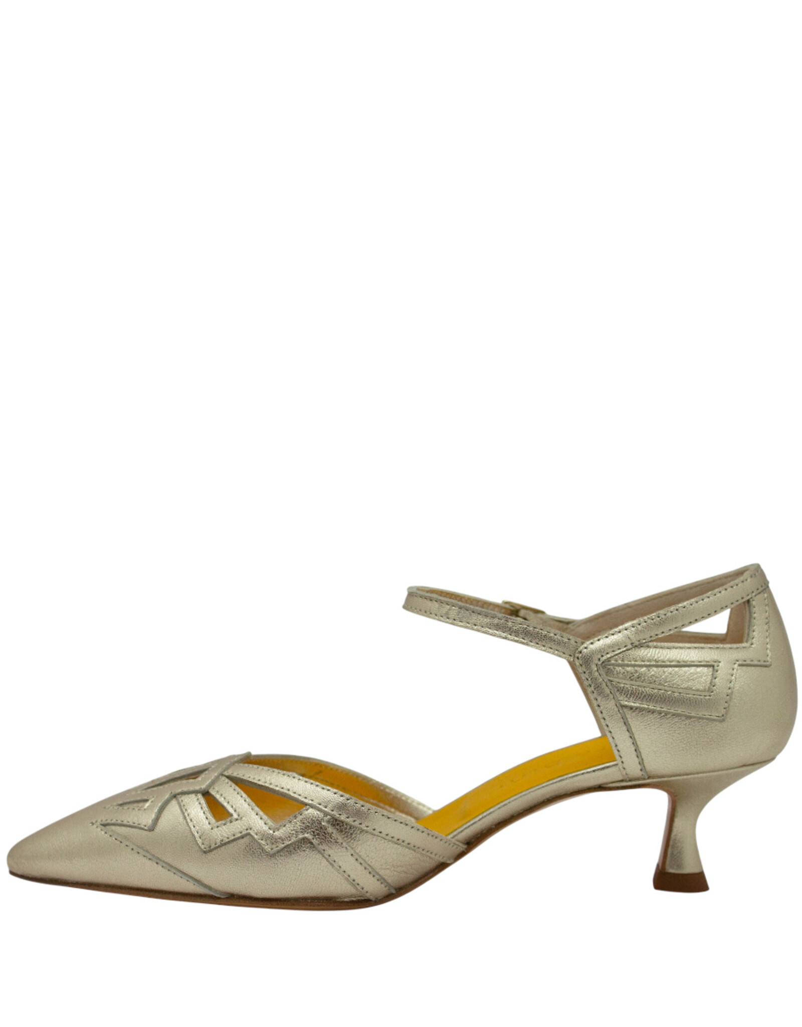 MaraBini MaraBini M13A Gold Mary Jane Point Toe 1030