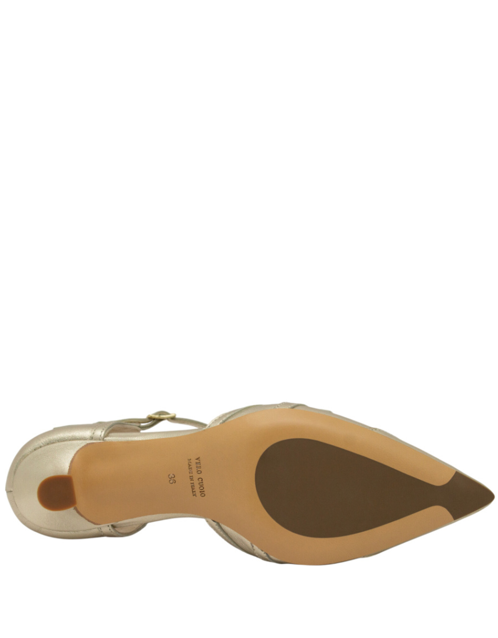 MaraBini MaraBini M13A Gold Mary Jane Point Toe 1030