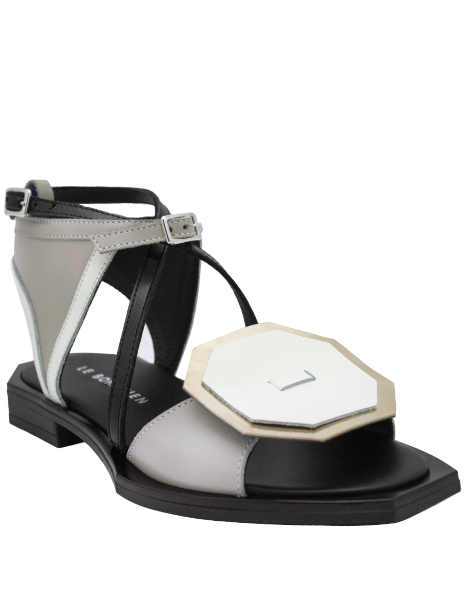 LeBohemien LeBohemien B2W Stone Hexo Flat Sandal 2132