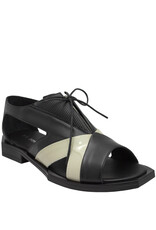 LeBohemien B2Y Black/White Bico Open Toe Flat 2138