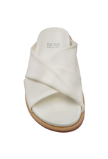 Now `Now N45W White Nappa Criss Cross Mule 9120