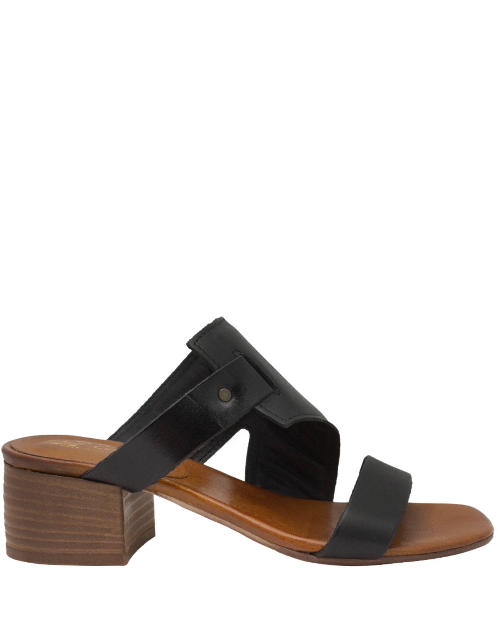Nuova Nuova N3D Black Asymmetric Mule Block Heel Gio
