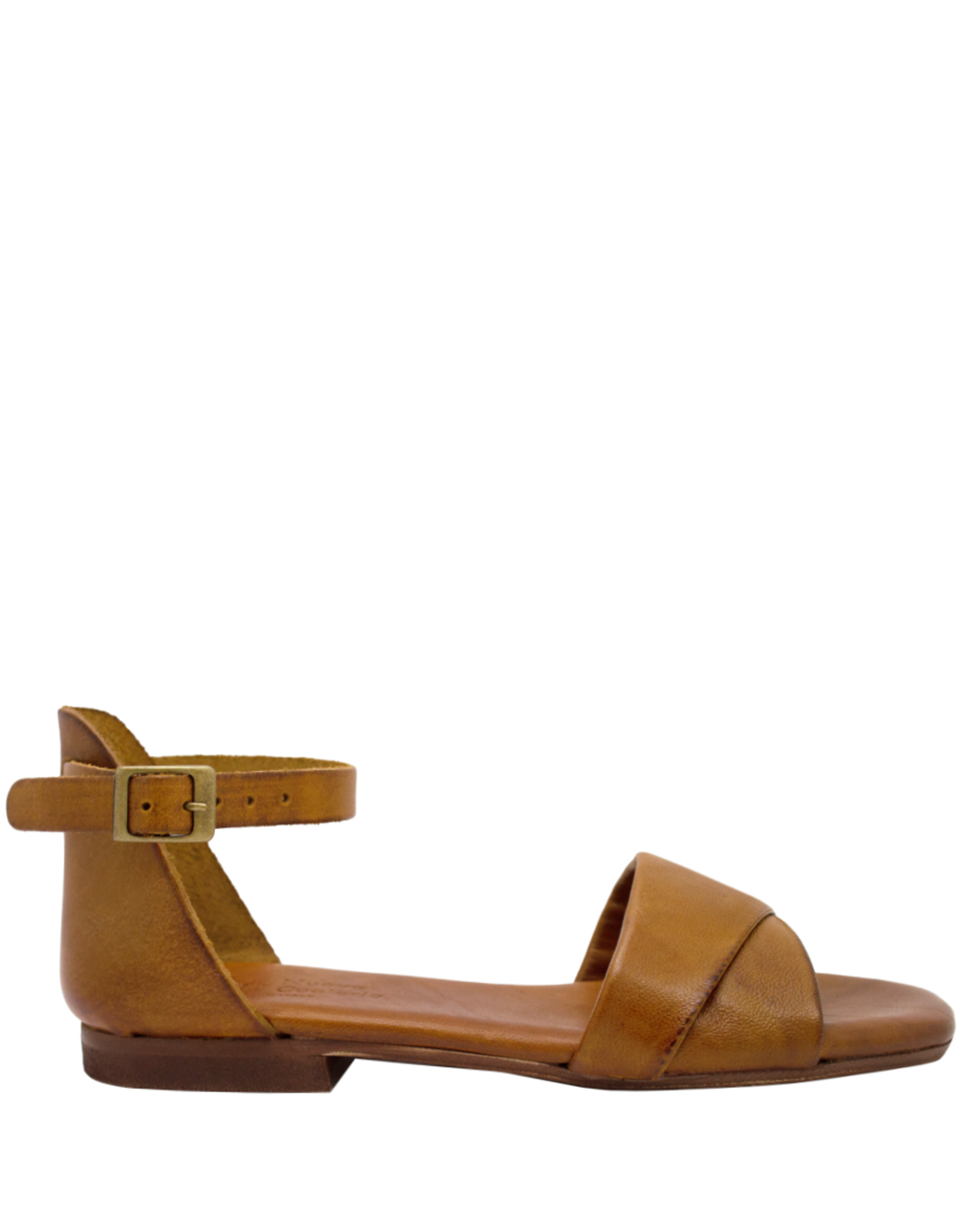 Nuova Nuova N2Y  Tan Nappa Buckled Sandal Leen