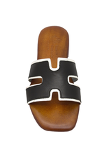 Nuova Nuova N2W Black/White  Bico Mule Kye
